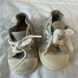 Zara Kids Beige Canvas Sneakers